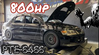 Evo 9 at 37psi 800Hp+ terrorizing the streets after full send