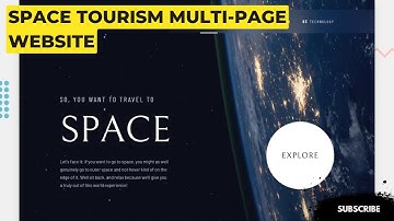 Space tourism multi-page website - HTML, SCSS
