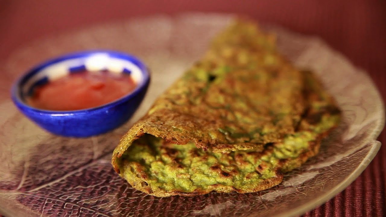 Home-Made Green Crepes By Arina | India Food Network