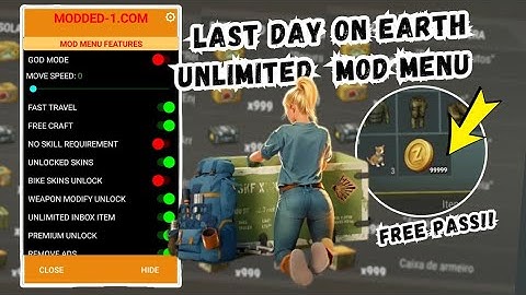 NEW MOD✅ Last Day on Earth MOD MENU v1.42.1 | God Mode, Free Pass, Free Split, Unbox items unlimited