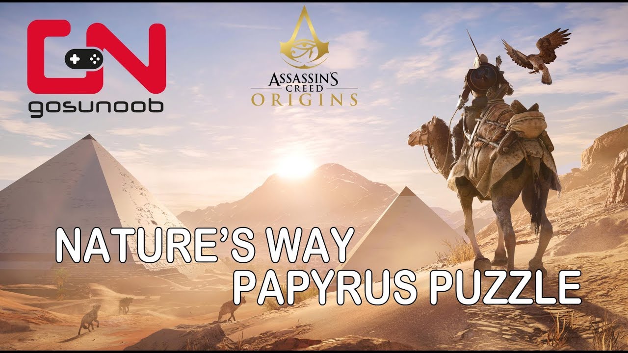 downstairs Papua New Guinea Costumes Assassin's Creed Origins Nature's Way Papyrus Puzzle - YouTube