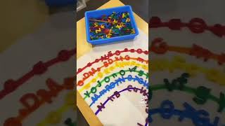 Rainbow Letter Sorting Activity for preschool, pre-k, and kindergarten!