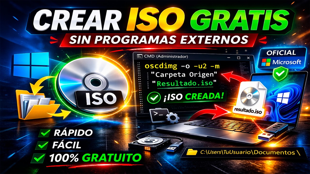 Cómo Crear una Imagen ISO GRATIS en Windows (Sin Programas de Terceros) | Windows ADK