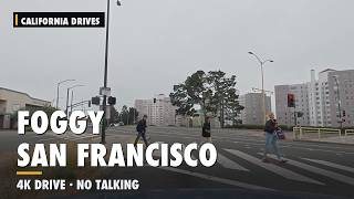 San Francisco Lofi Drive | Foggy City Streets to San Jose | Chill Beats, No Talking