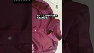 How To Cut and Sew Shirt  Button Stand | PLACKET | EASY METHOD