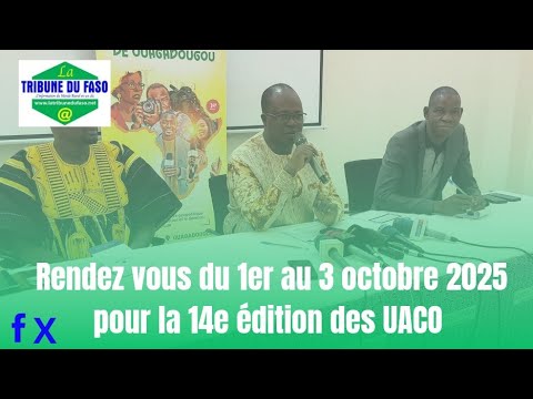 Rendez vous du 1er au 3 octobre 2025 pour la 14e édition des UACO - YouTube