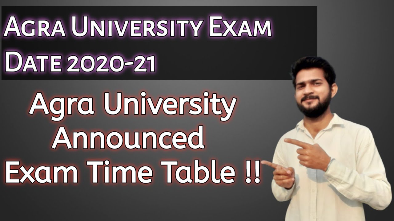 dbrau/ Agra university announced date sheet || Agra university exam date 2020 || Abhishek Pandey