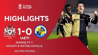 Cummins' Last-Minute Winner! | Marine 1-0 Havant \& Waterlooville (AET) | Emirates FA Cup 2020-21