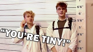 Tommy and Wilbur do a Height Check Details