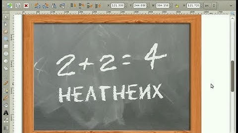 heathenX Inkscape Tutorials: episode 085 - Drawing a blackboard with chalk text