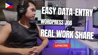 Easy Data Entry WordPress Job (Live Task Screen Sharing on Upwork)