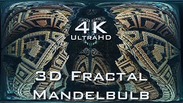 4K Descent into Fractal Core - Light - Mandelbulb 3D fractal UltraHD 2160p