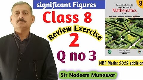Class 8 Review Exercise 2 Q no 3 NBF Maths  federal  board New Book 2022  Sir Nadeem Munawar
