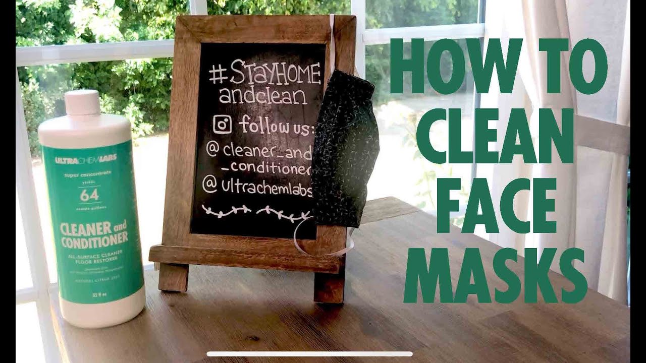 How to Clean Face Masks Using Cleaner and Conditioner 64 by ULTRA