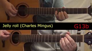 Jelly roll (Charles Mingus) Jazz standard guitars duet with chords