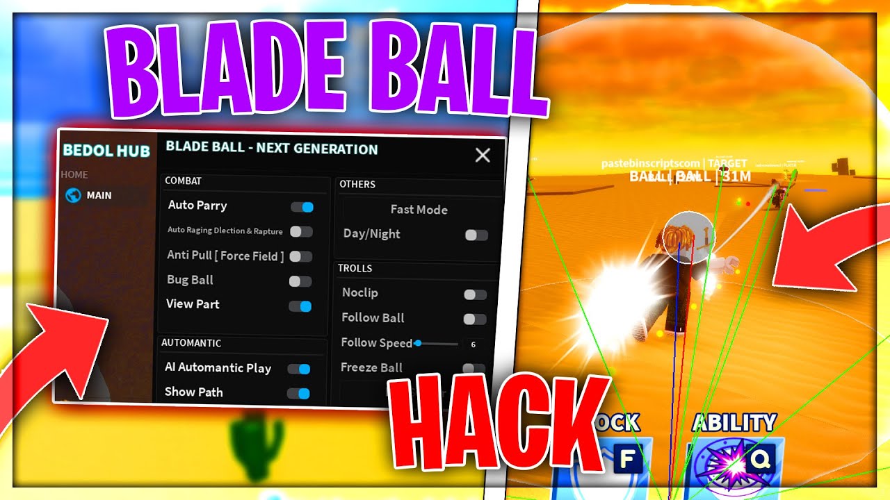 UPDATED Blade Ball Script Hack BEDOL HUB: BEST Auto Parry, Kill All, Teleport Aura & More | PASTEBIN - YouTube