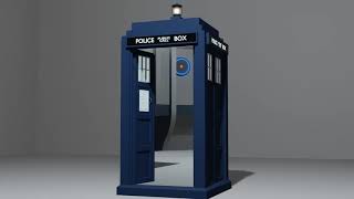 Bigger on the inside TARDIS in Blender