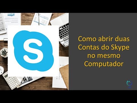 Vídeo: Como Iniciar O Skype Com Duas Contas Diferentes