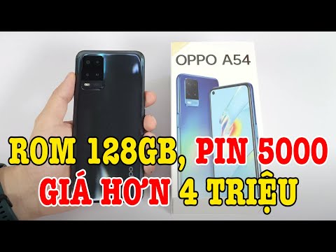 Mở hộp OPPO A54 ROM 128GB, PIN 5000 giá hơn 4 TRIỆU