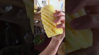First self-cut pineapple 🍍, Gili Air - 2026.04.30