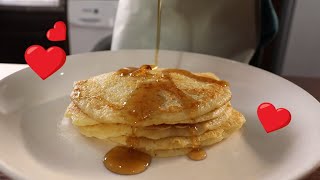 بان كيك وميلك شيك الفراوله🍓Lelo make Pancake with yummy Milkshake