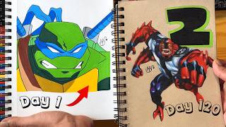 I Tried Drawing for 120 DAYS