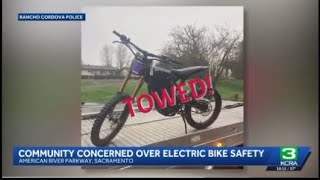 Teen arrested after speeding 50+ mph on e-moto during pursuit