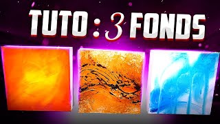 🎨 COMMENT FAIRE UN FOND / 3 méthodes (Cours peinture acrylique / abstrait).