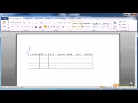 Wideo: Jak Edytować Tabelę W Programie Word