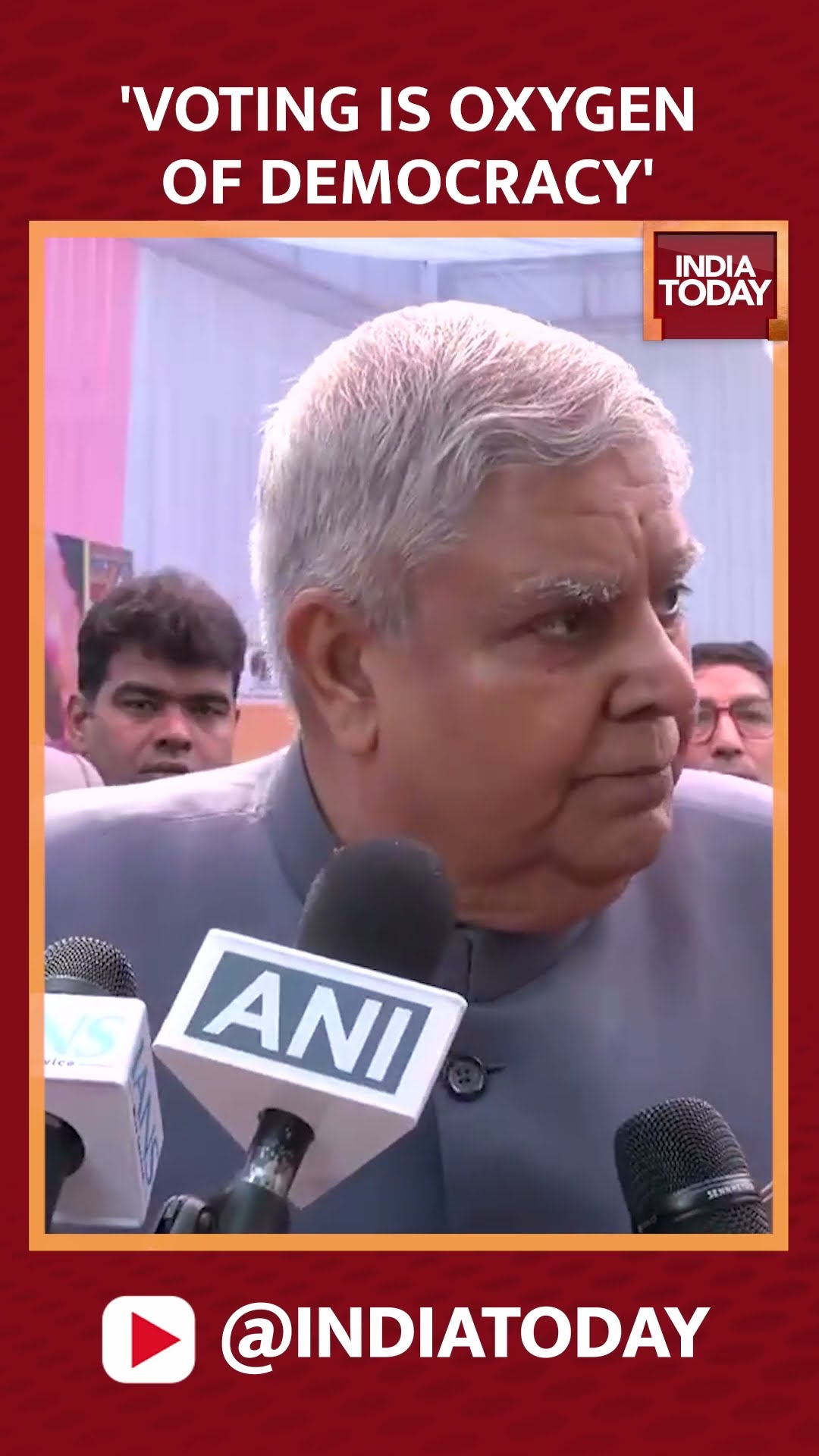 Vice President Of India Speaks After Casting Vote In Delhi | Delhi Elections 2025 | #shorts