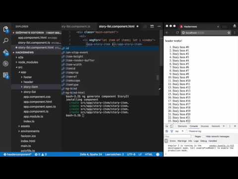 Hacker News Clone with Angular 2: Defining Component inputs