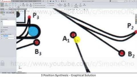 3 Position Synthesis - Graphical Solution SOLIDWORKS