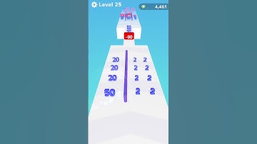 NUMBER STACK 3D RUN - Number Master (Math Game) Level Up Numbers, Gameplay Android