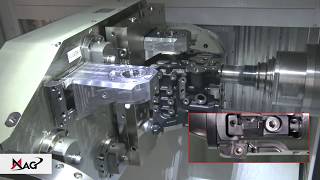 MAG SPECHT 600: Machining of engine block with controllable tools