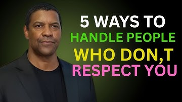 5 Stoic Ways to Handle Disrespect Calmly | Denzel Washington Motivation