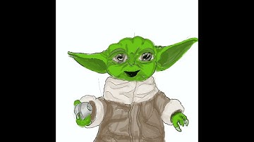 Grogu Sketch Time Lapse