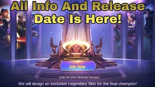 Legend skin vote event release date mobile legends