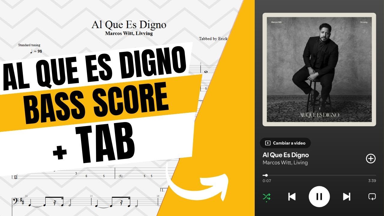 Al Que Es Digno - Marcos Witt, Living | Bass Score + Tab
