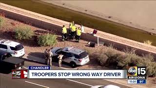 Wrong-way driver stopped on Loop 202 Santan Wednesday