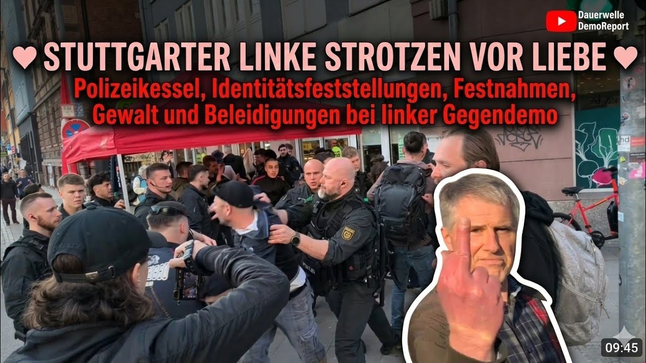 Zusammenfassung der Demo in Stuttgart einen Tag vor Landtagswahl