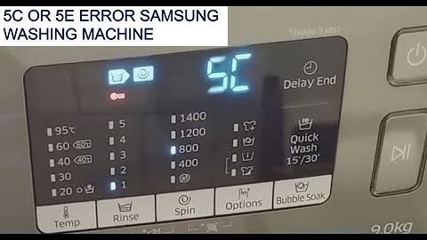Error 5C on Samsung Washer | How to fix it