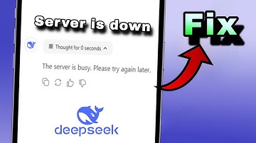 How To Fix “The Server Is Busy Please Try Again Later” Error on DeepSeek AI