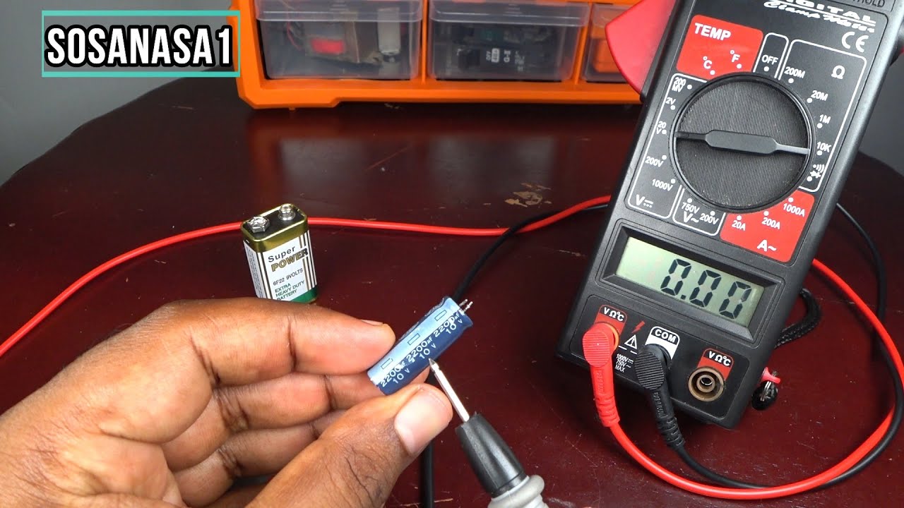 Como probar Si un capacitor/condensador funciona con y sin el