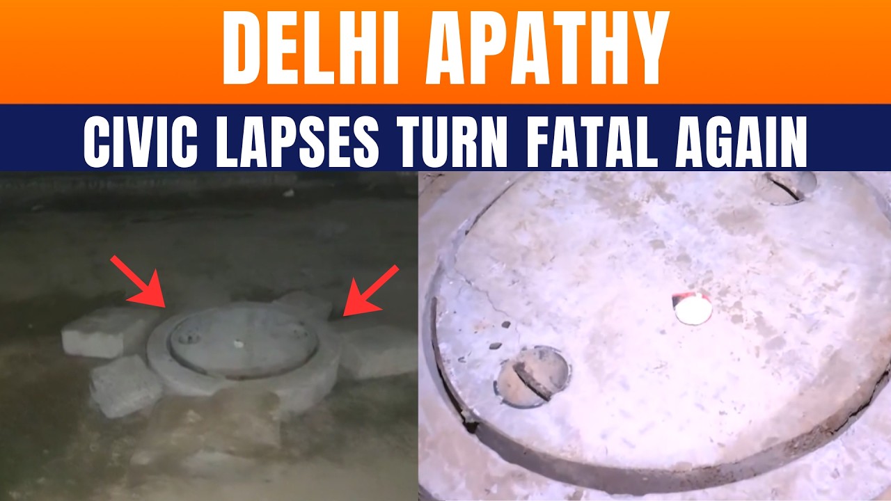 LIVE: Delhi | Another Civic Negligence, 32-Year-Old Dies After Falling Into Open Manhole In Rohini