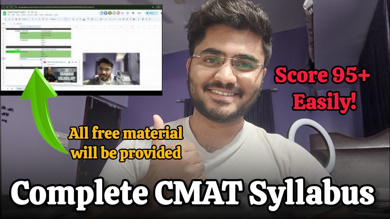 Cover CMAT SYLLABUS  | 8/15 Days of completing 100% Syllabus ?