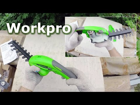 Триммер WORKPRO 7-2v Lithium Ion W136017A - Cordless Hedge Trimmer And Grass Shears