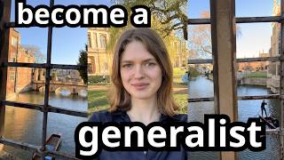 welcome to the age of the generalist. don't get left behind