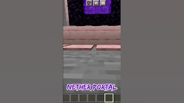 Minecraft Nether Portal Build! 😍 #minecraftshorts #minecraft #minecraftpe