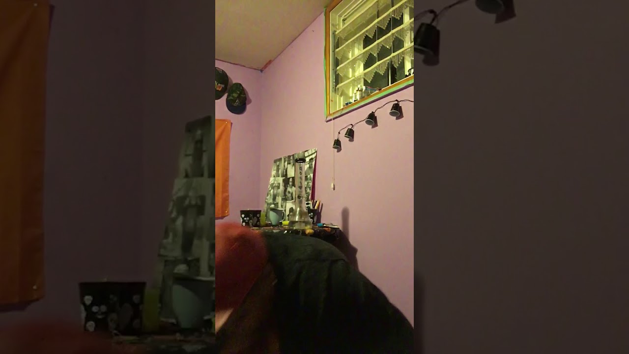 Little bit buzzed getting high in my room