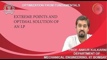 Lecture 10A: Extreme points and optimal solution of an LP